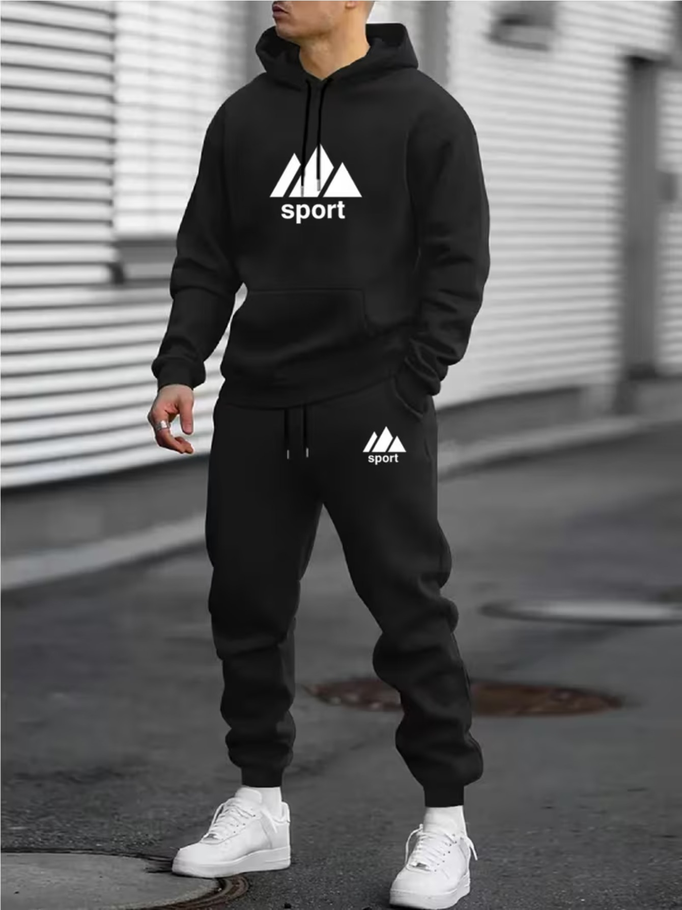 Joggers Pants - 2026 Men 2‑Piece Tracksuit Set Eco‑friendly