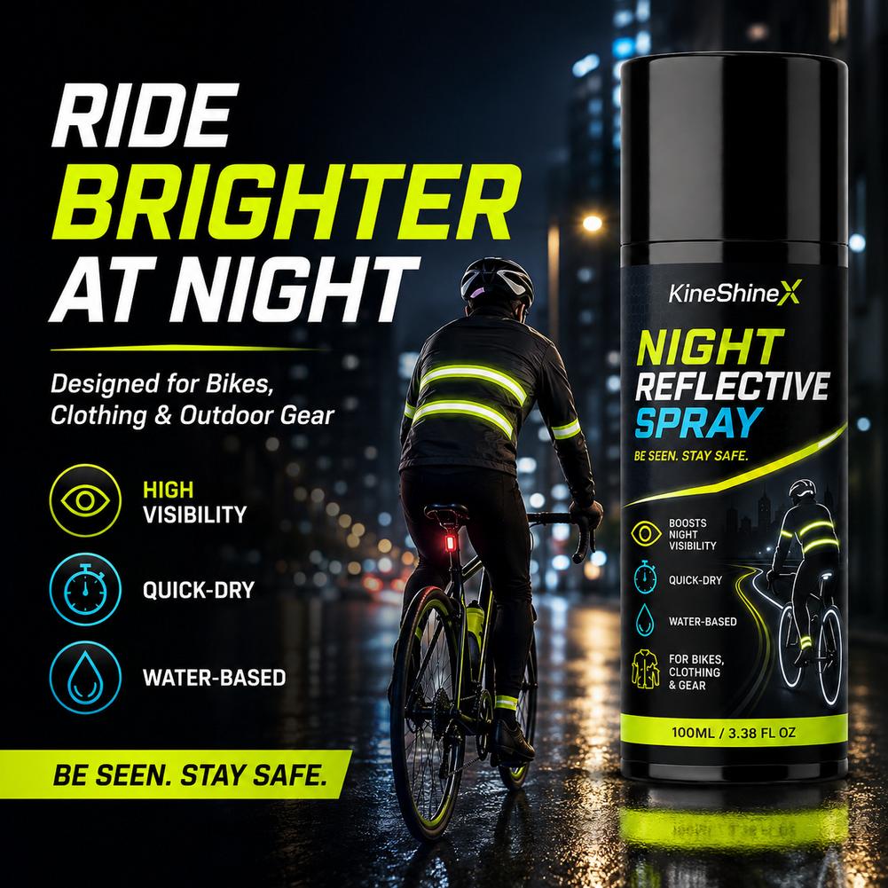 Running Visibility Gear - 100ml Night Reflective Spray High Visibility