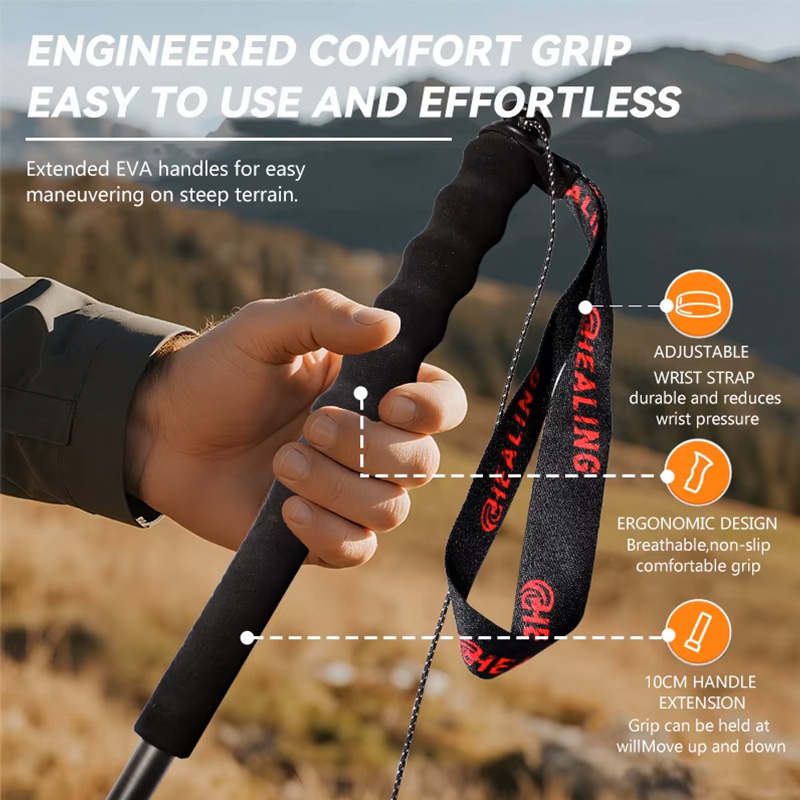 OKHEALING 110g Ultra-Light 5-S - đánh giá và giá Trekking Pole Carbon