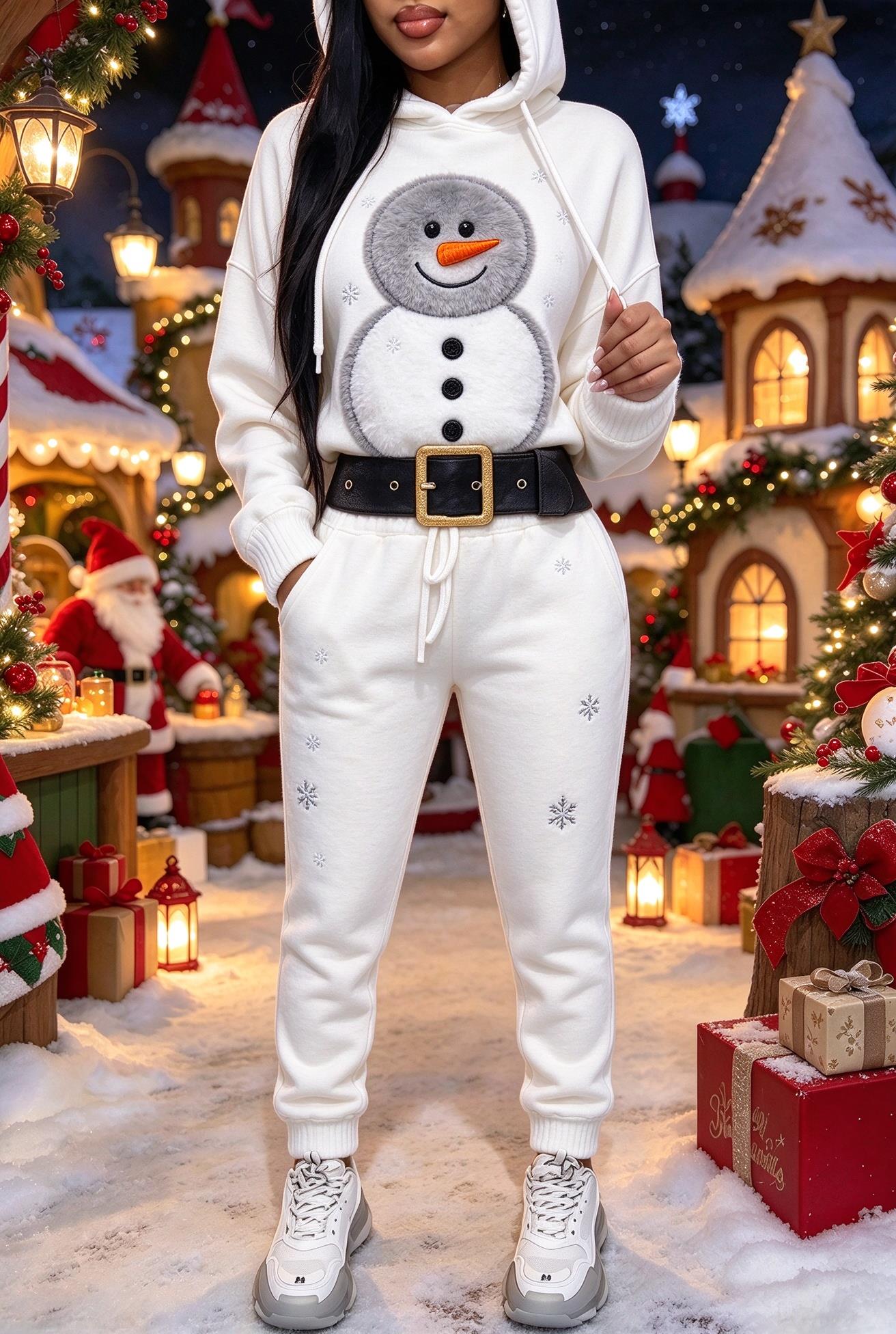 Women Christmas Faux Fur Graph - đánh giá và giá Joggers Pants