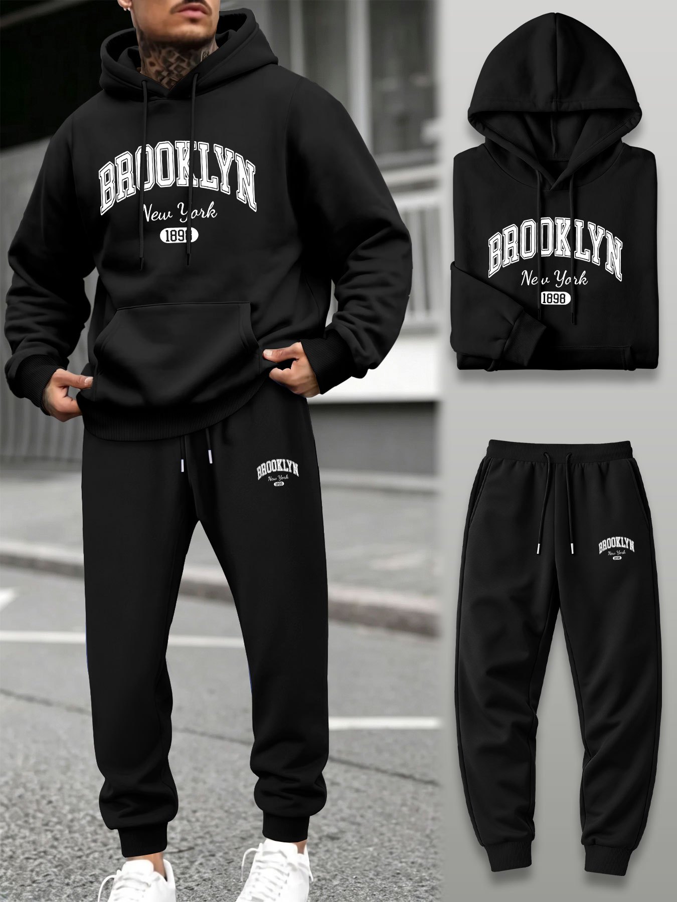 Men 2 Piece Tracksuit Hoodie J - đánh giá và giá Joggers Pants