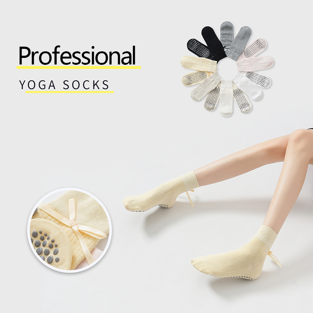 Cute Bowknot Yoga Socks Girls  - đánh giá và giá Sports Socks
