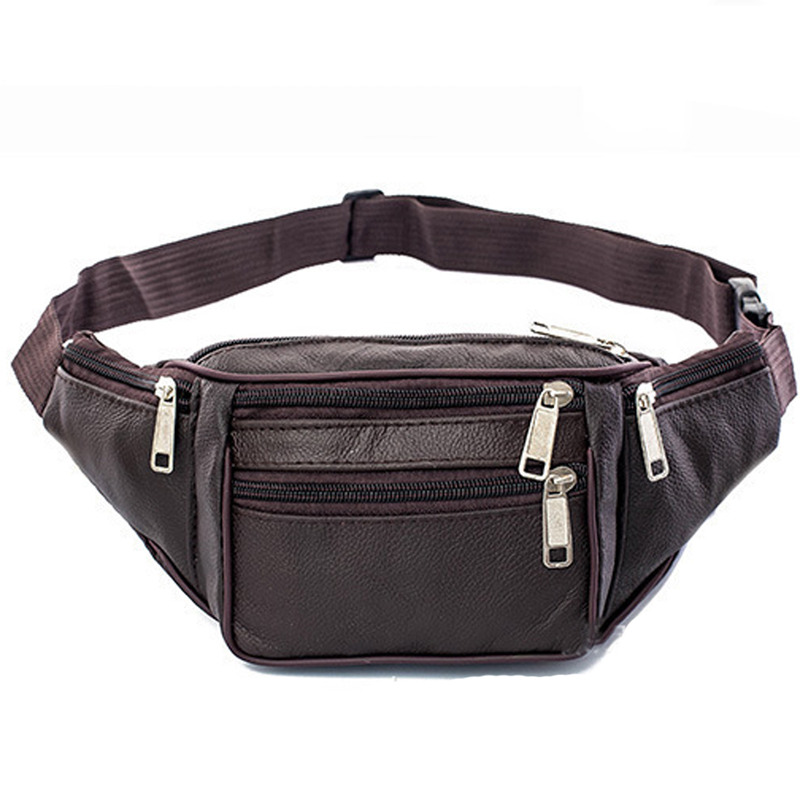 Leather Men Waist Chest Bag Th - đánh giá và giá Running Belt